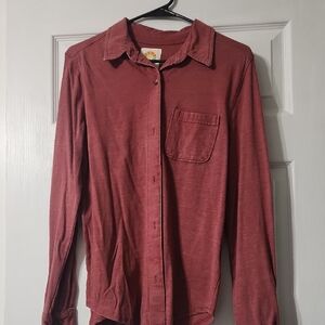 C&C California Men's Burgundy Button Down Shirt
